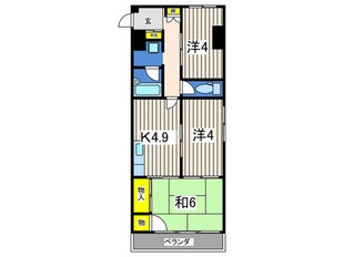 トリムパークマンションの物件間取画像